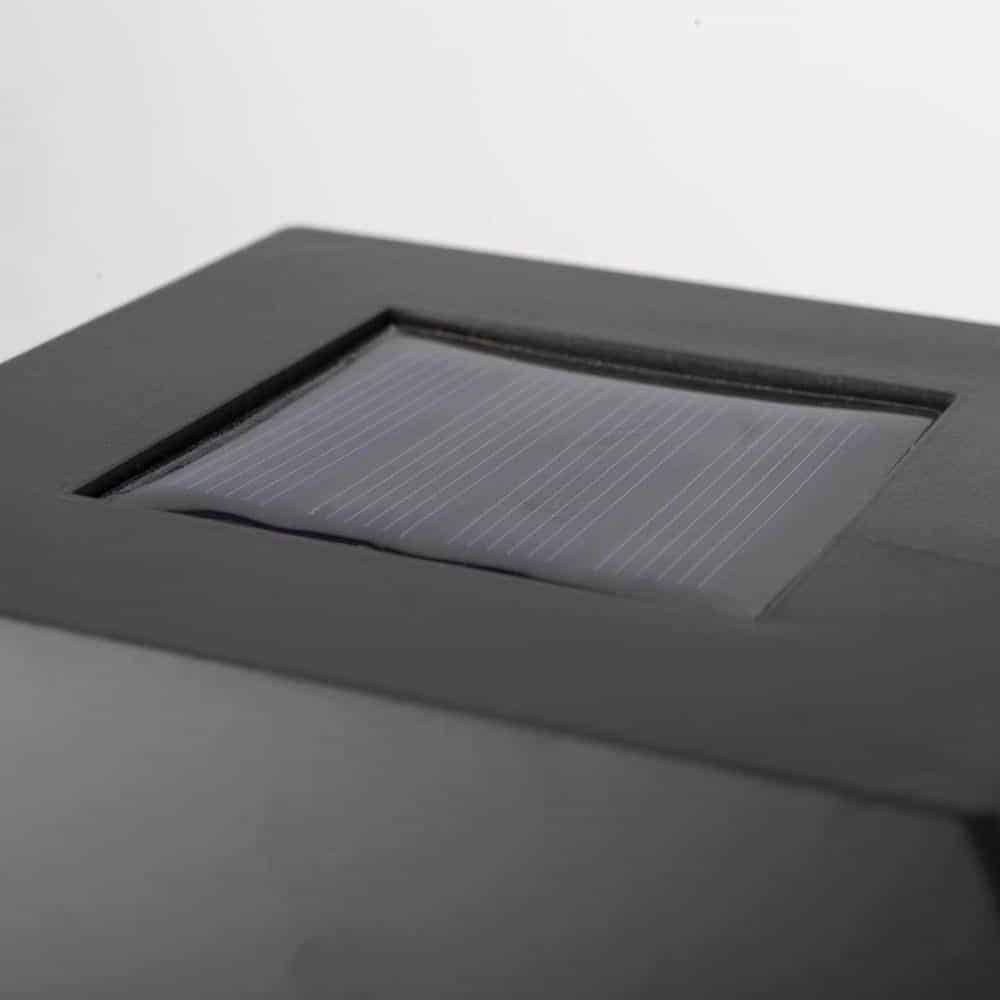 Lampă solară LED SORT negru 14X14X48.5cm SET6