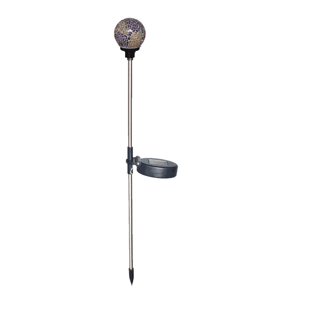 Lampă solară LED GRAND crom 7X7X59cm