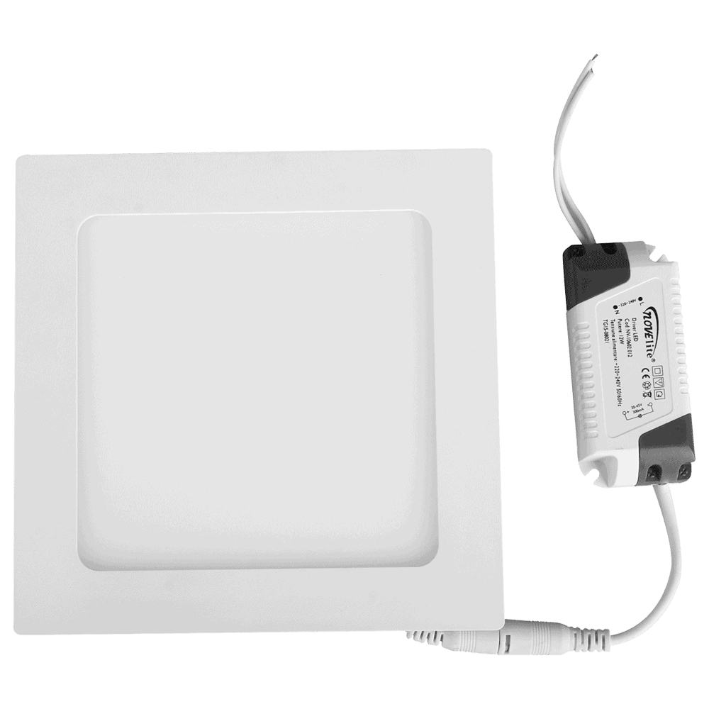 Spot încastrat PATRAT LED 12W 2700K alb 155X155