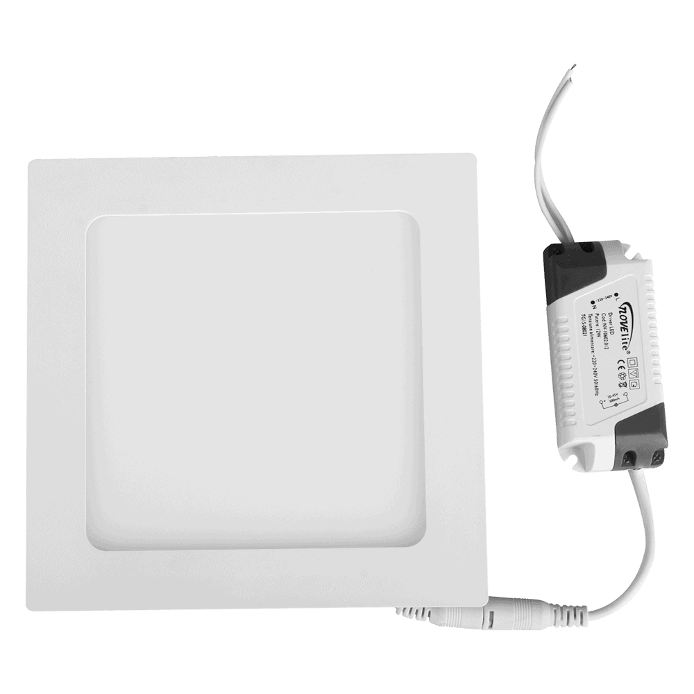Spot încastrat PATRAT LED 12W 6400K alb 155X155
