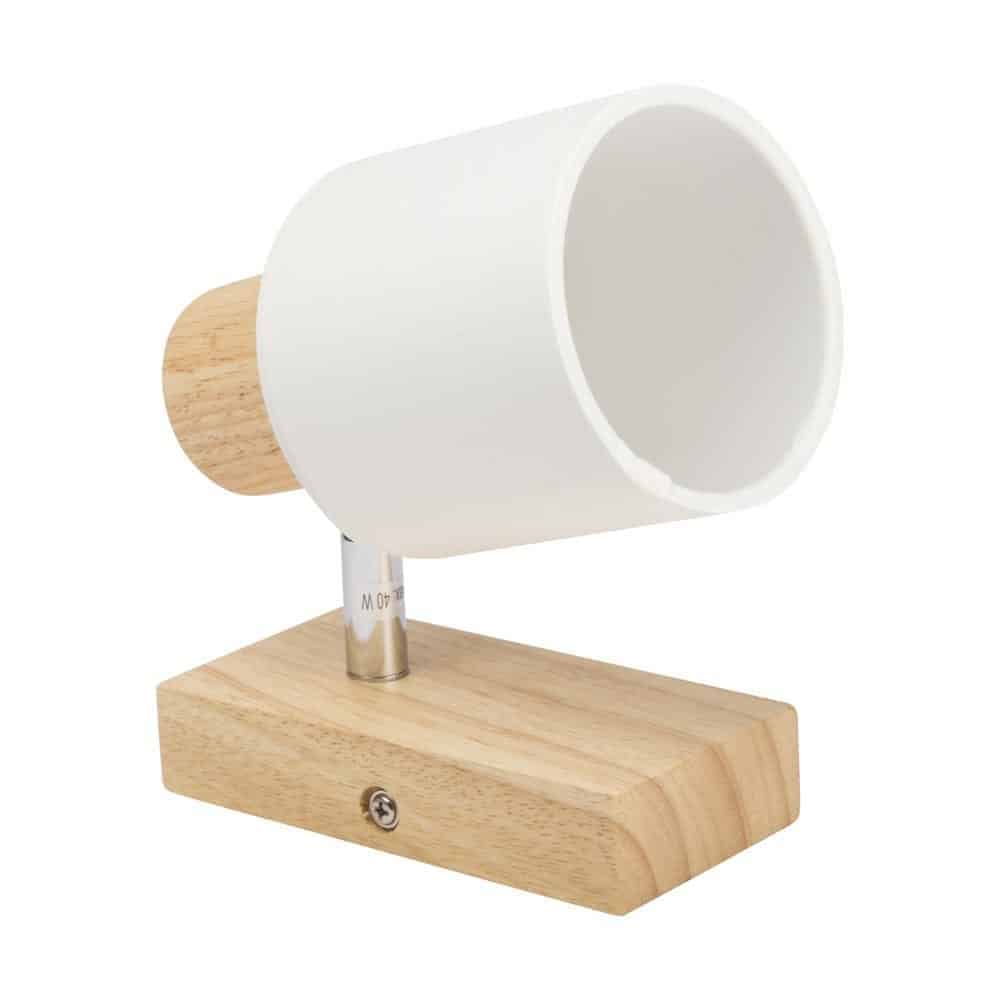 Spot bară NORDIK alb+natur 1XE14 40W