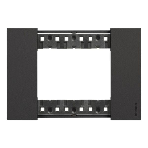 Ramă ornament 3M negru, gama Bticino, KA4803KG