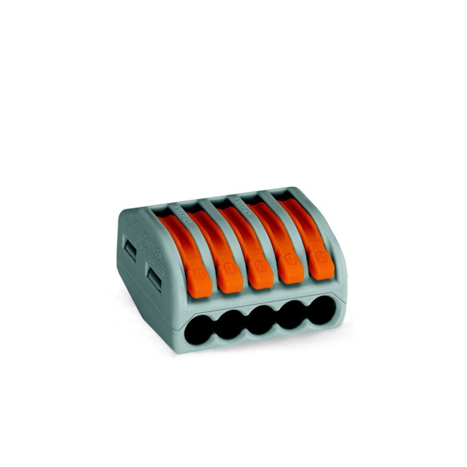 Clemă de legătură cu pârghii 5 conductoare max. 4mm² 32A, Wago