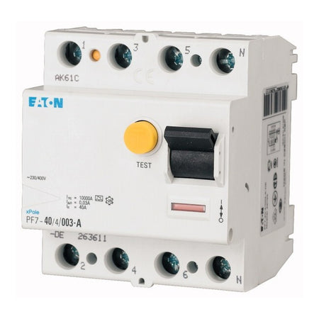 Întrerupător Diferențial 100A 4P 300mA 10kA, Eaton