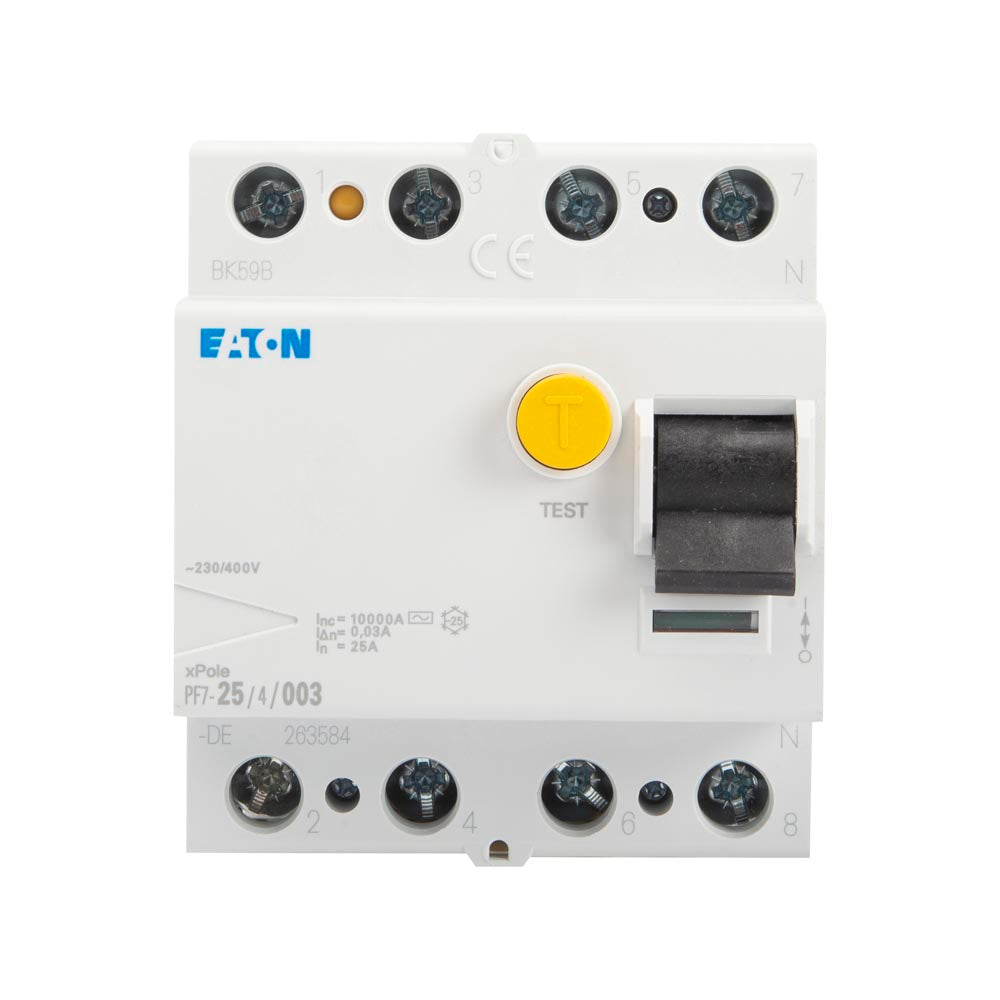 Întrerupător Diferențial 25A 4P 300mA 10kA, Eaton
