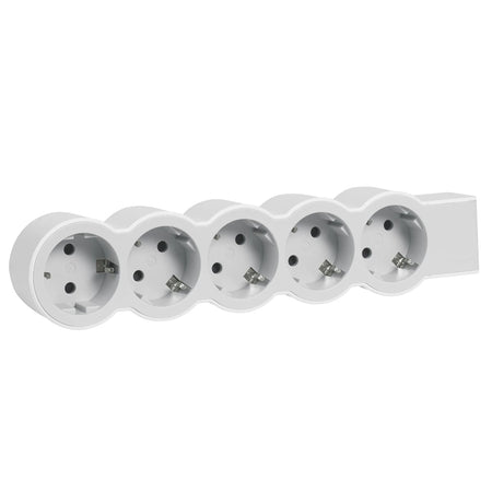 Grup 5 prize Schuko alb-gri IP20, Legrand