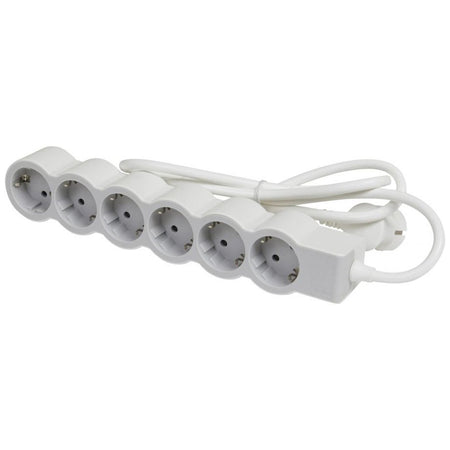 Prelungitor 6 prize Schuko 3x1,5mm² 5m alb-gri, Legrand