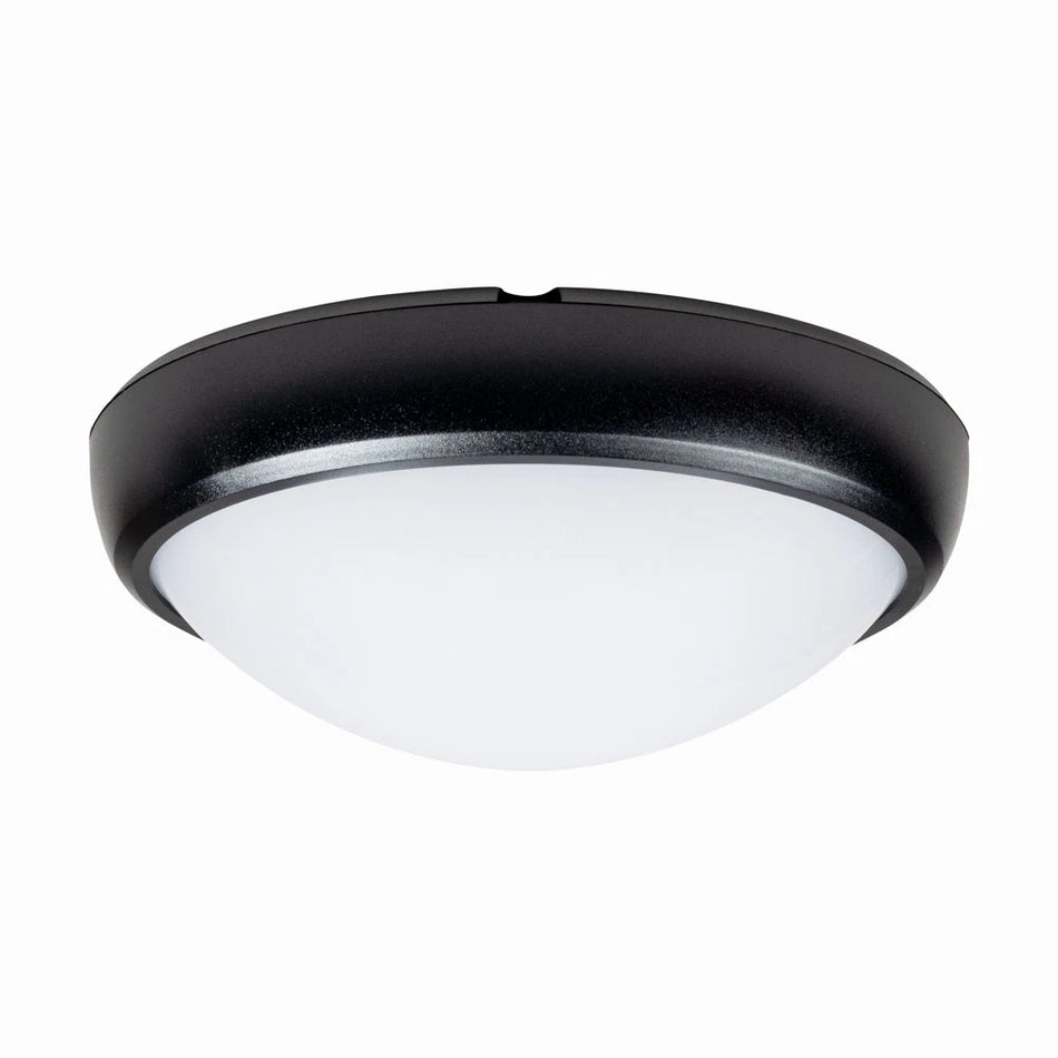 Lampă BAT ovală LED 12W IP65 CW negru NV-3201.1