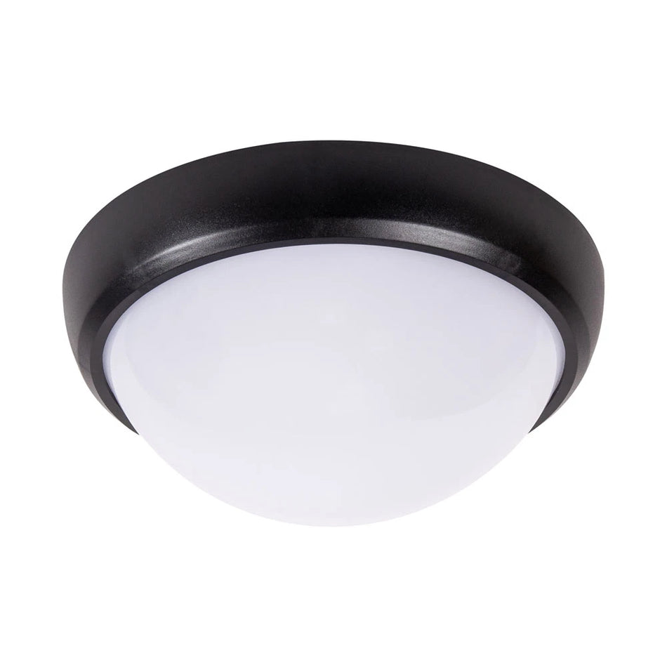 Lampă BAT rotundă LED 12W IP65 WW negru NV-3201