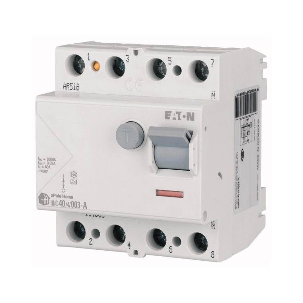 Diferențial RCCB 4P 40A 30mA 6kA, Eaton