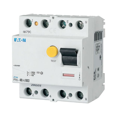 Diferențial RCCB 4P 25A 30mA 6kA, Eaton