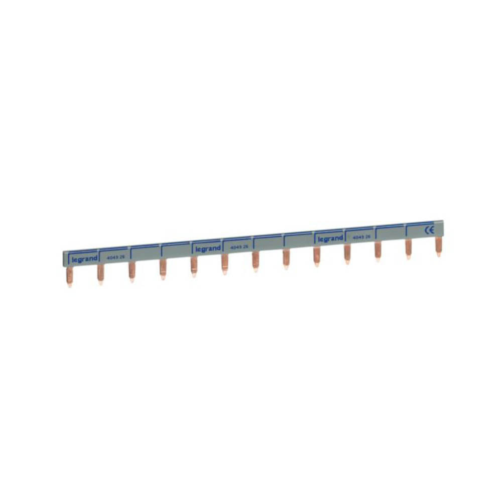 Bară de alimentare pieptene 1P+N, 13 module, 63A, Legrand