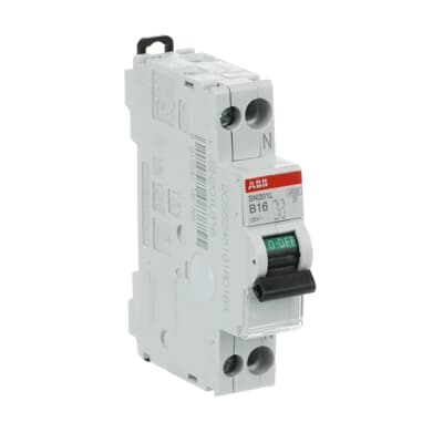 Întrerupător automat 16A 1P+N 4.5kA curbă B, ABB SN201-L