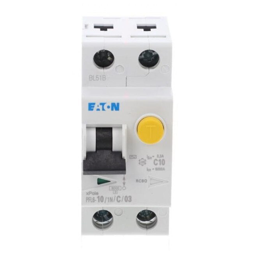Diferențial RCBO 1P+N 10A 300mA 6kA curbă C, Eaton