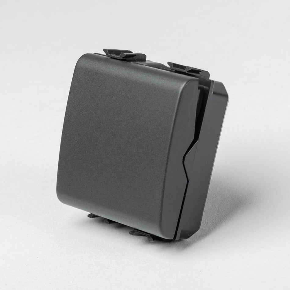 Întrerupător simplu 2M 10A negru, gama Chorus, GW12031