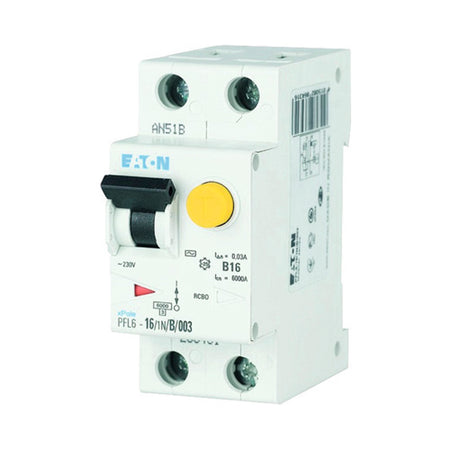 Diferențial RCBO 1P+N 10A 30mA 6kA curbă B, Eaton