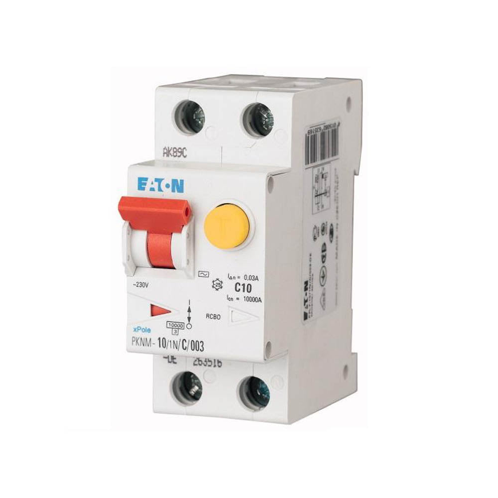 Diferențial RCBO 1P+N 6A 30mA curba B 6kA, Eaton