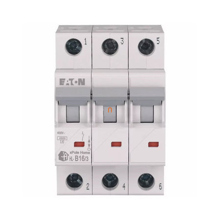 Întrerupător automat 3P 16A curba B 4.5kA xPole Home, Eaton
