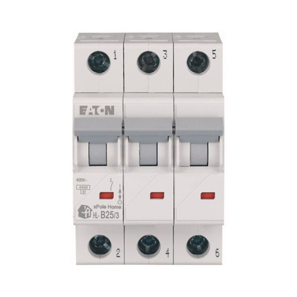 Întrerupător automat 3P 25A curbă B 4.5kA xPole Home, Eaton