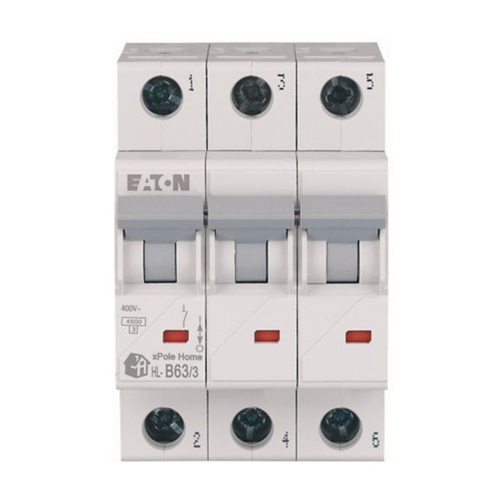Întrerupător automat 3P 63A curba B 4.5kA xPole Home, Eaton