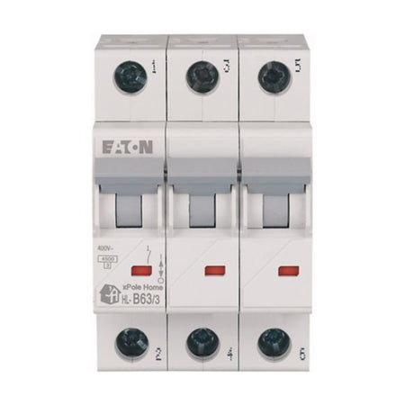 Întrerupător automat 3P 63A curba B 4.5kA xPole Home, Eaton