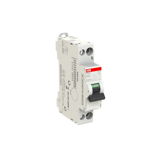 Întrerupător automat 1P+N 32A 4.5kA curbă B, ABB