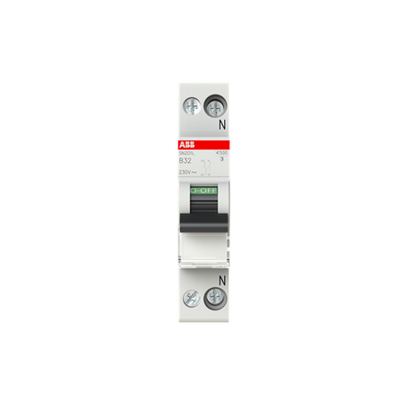 Întrerupător automat 1P+N 32A curbă B 4.5kA, ABB