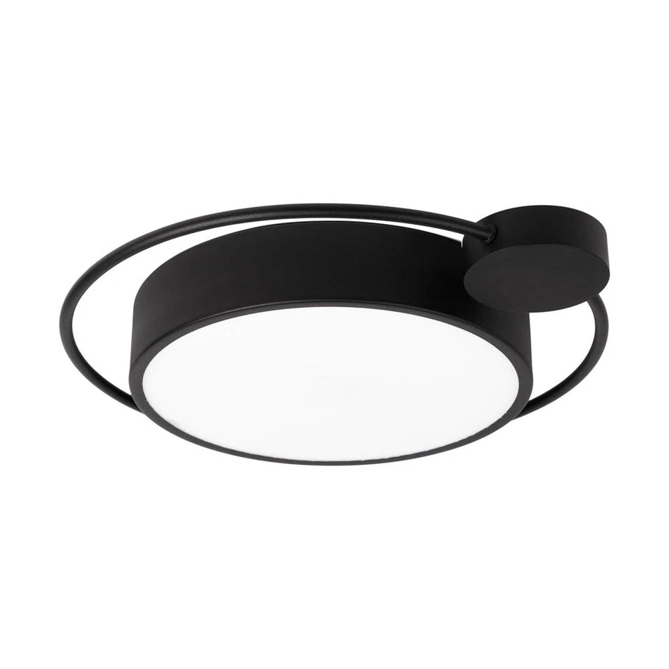 Plafonieră Moon 28W 1400lm 3000K negru, Erste