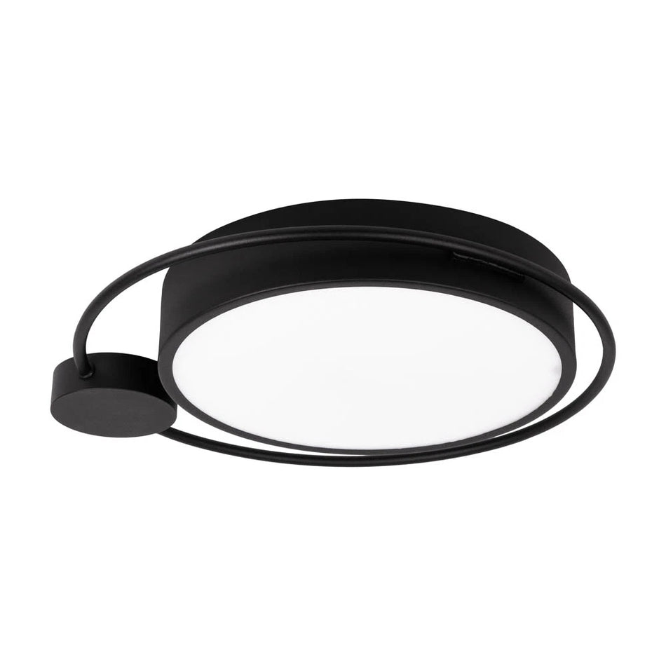 Plafonieră Moon 28W 1400lm 3000K negru, Erste