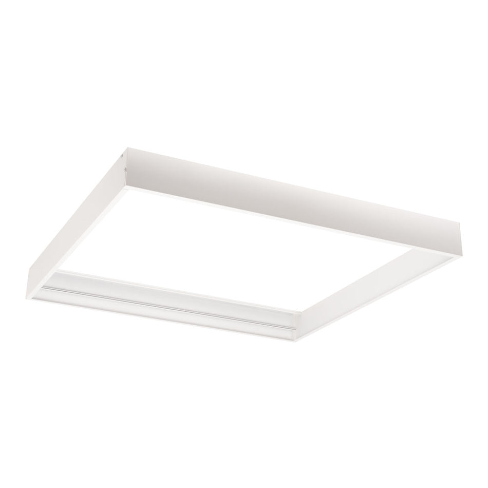 Ramă aluminiu alb pentru panou LED backlit 595x595x65mm, Solentis