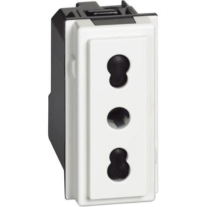 Priză Schuko 1M 16A alb, gama Bticino