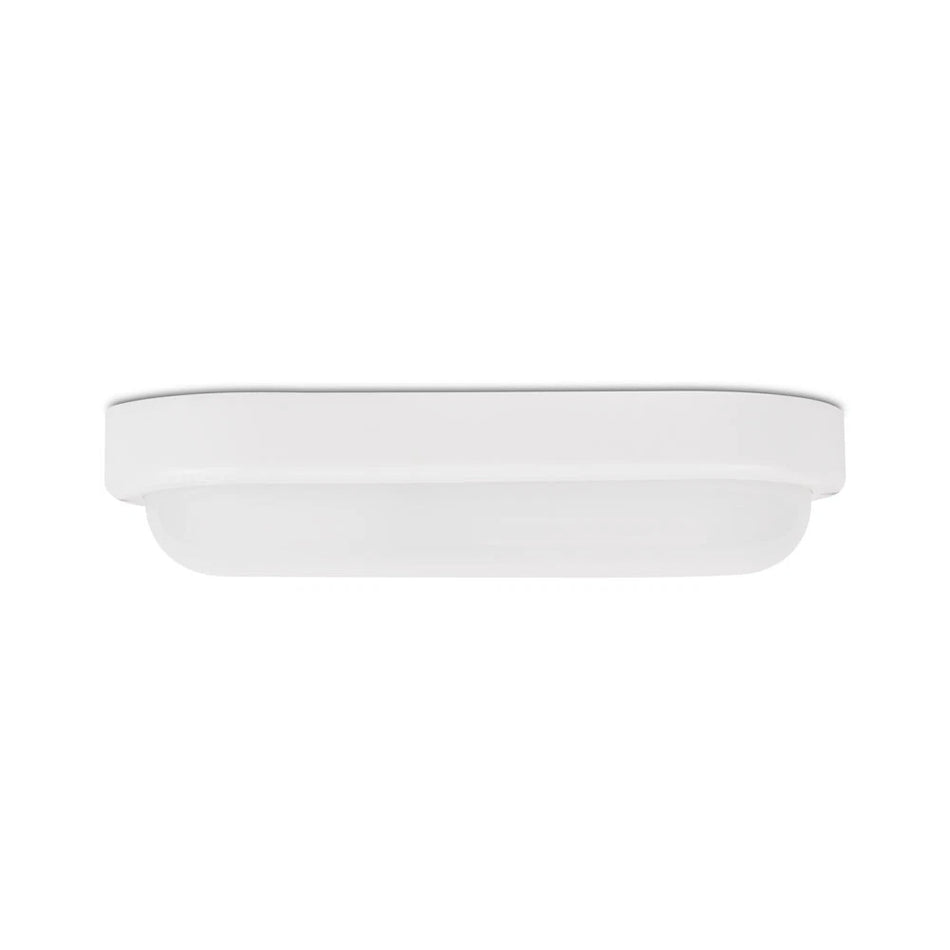 Lampă BAT LED ovală 12W 6400K IP65 alb, Novelite