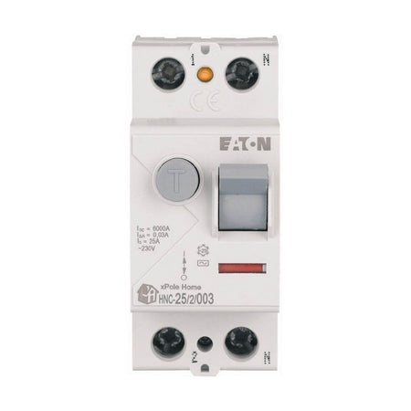 Diferențial RCCB 2P 25A 30mA 6kA IP20, Eaton