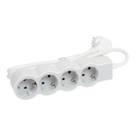Prelungitor 4 prize Schuko 3x1,5mm² 5m alb-gri, Legrand