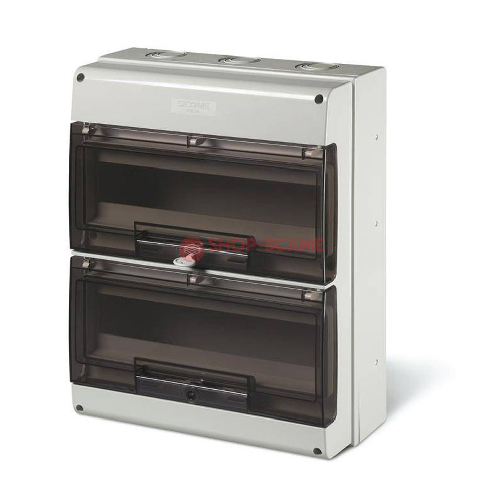 Tablou electric aplicat 32 module IP66, ușă transparentă, Scame