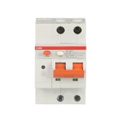 Întrerupător diferențial AFDD 16A 1P+N C 6kA 30mA, ABB