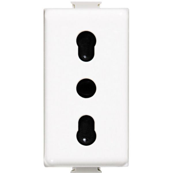 Priză Schuko 1M 16A alb, gama Bticino, AM5180-EU