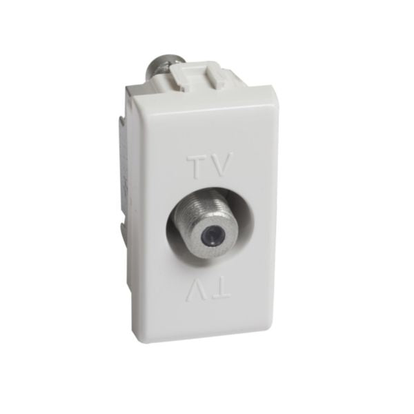 Tastă priză TV 1M alb, gama Bticino, AM5202F