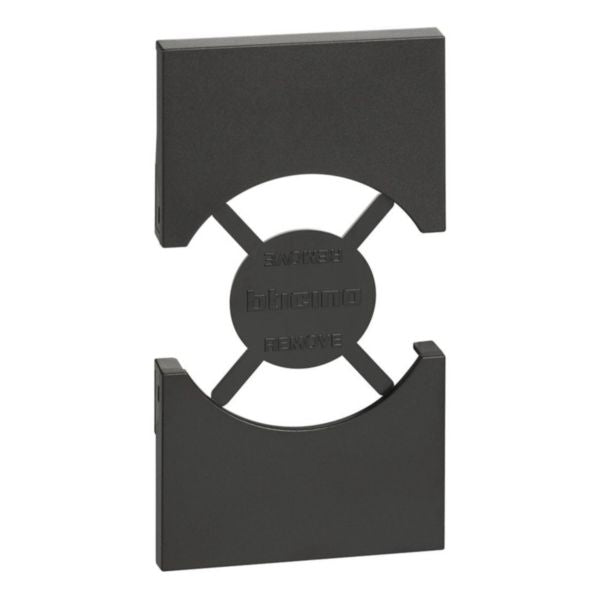 Placa priză IT/GER 2M 10A negru, gama Bticino, KG03