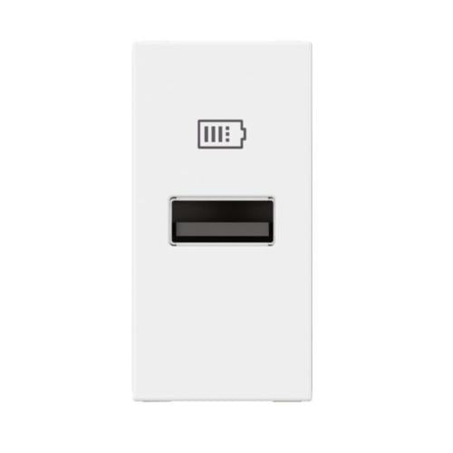 Priză USB 1M alb, gama Mosaic, 077650l