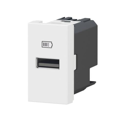 Priză USB 1M alb, gama Mosaic, 077650l