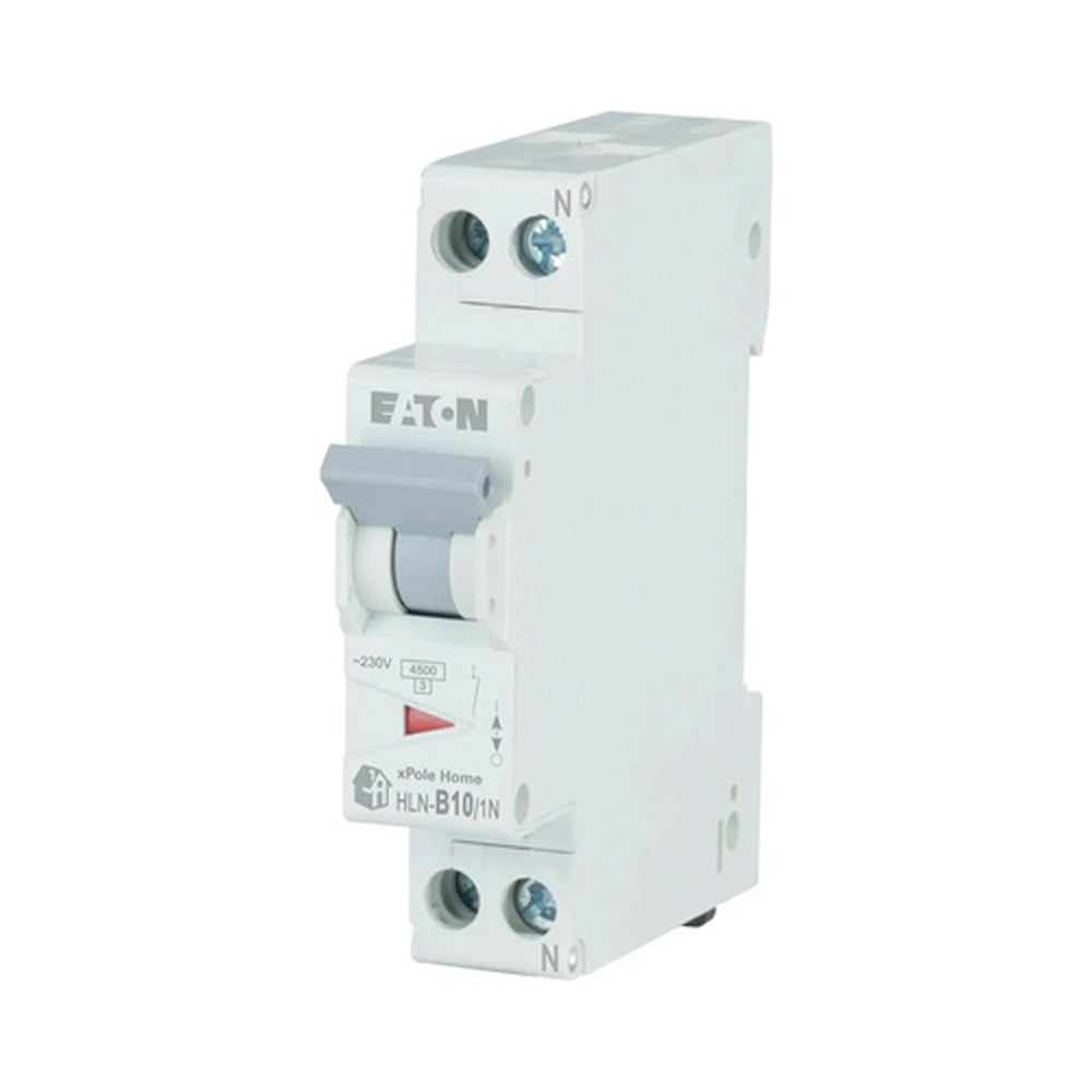 Întrerupător automat 1P+N 10A curba B 4.5kA, Eaton