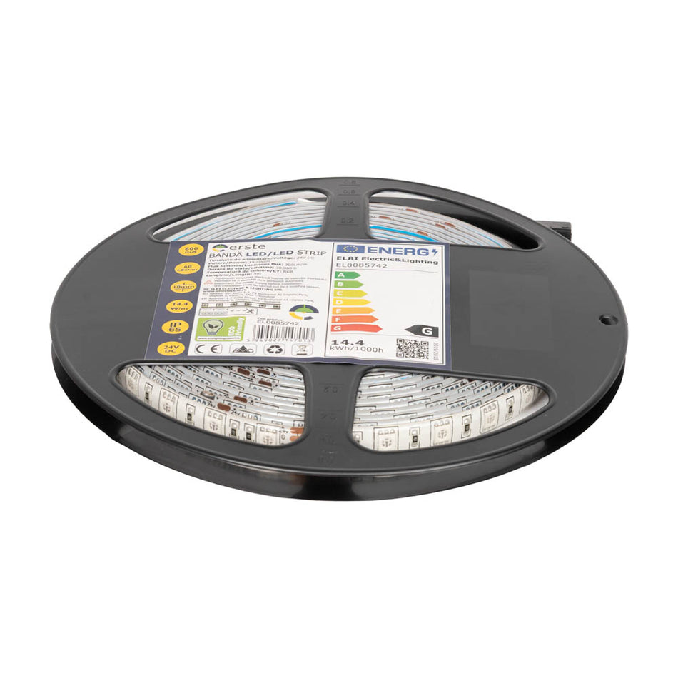 Banda LED 14.4W/m RGB 24V IP65 5m, Erste