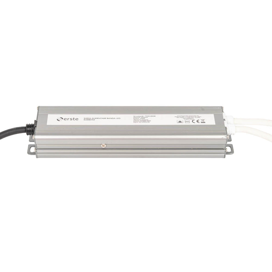 Sursă alimentare bandă LED 150W IP65 230V–24V, Erste