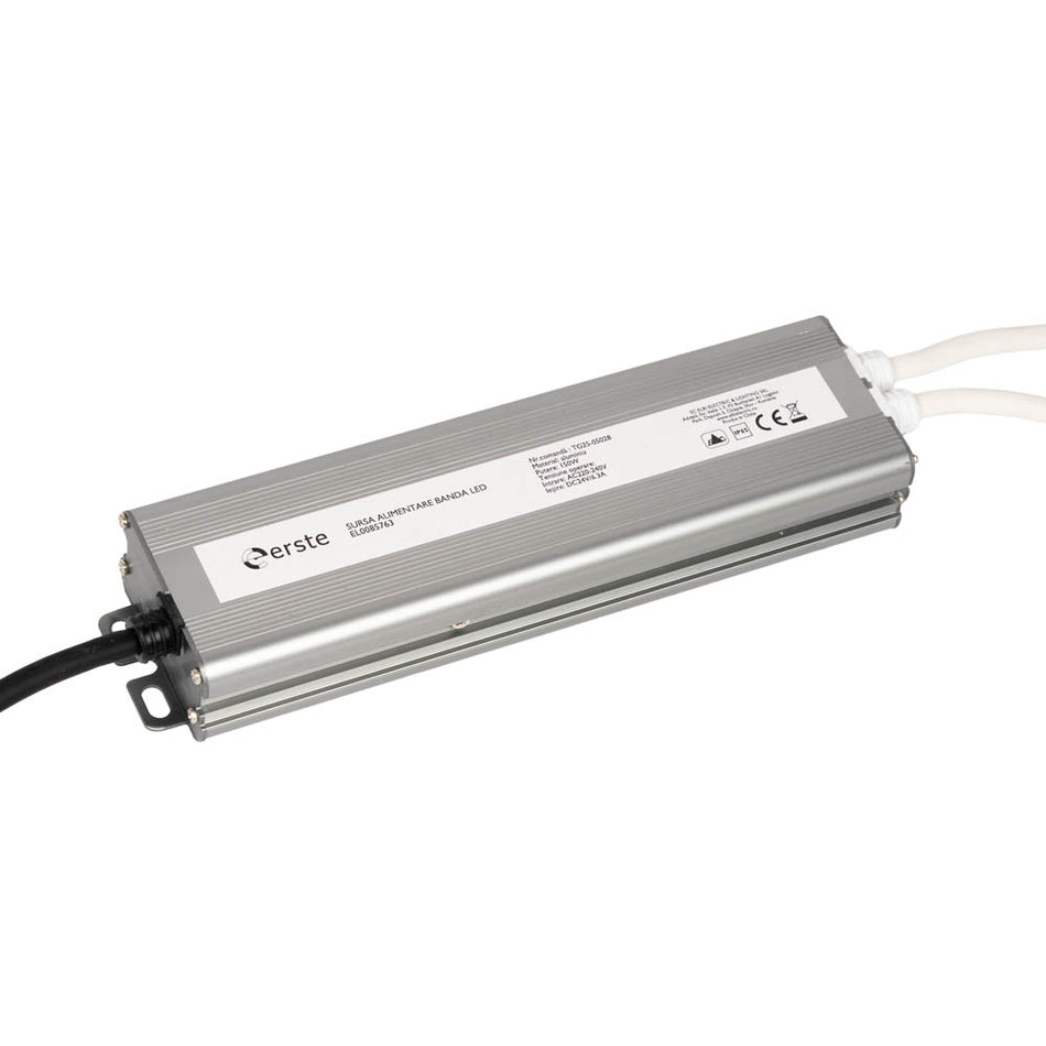 Sursă alimentare bandă LED 150W IP65 230V–24V, Erste