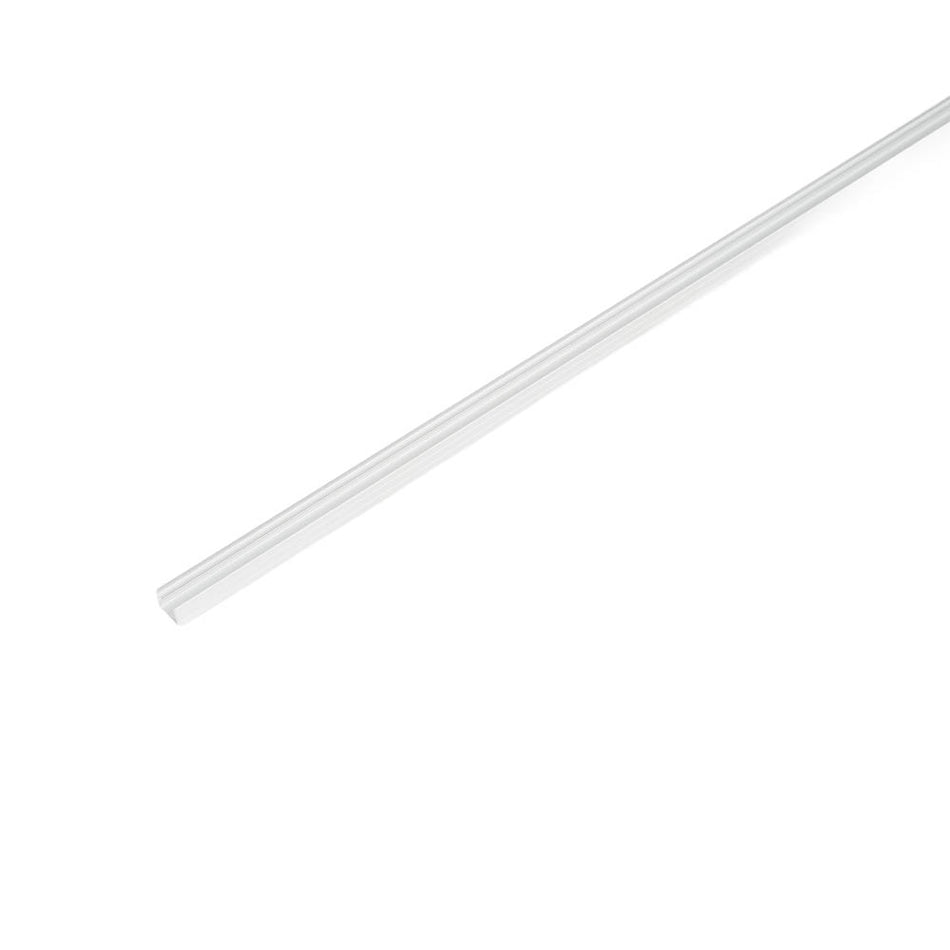 Profil aluminiu pentru bandă LED cu dispersor mat, element capăt și sistem fixare – 2m