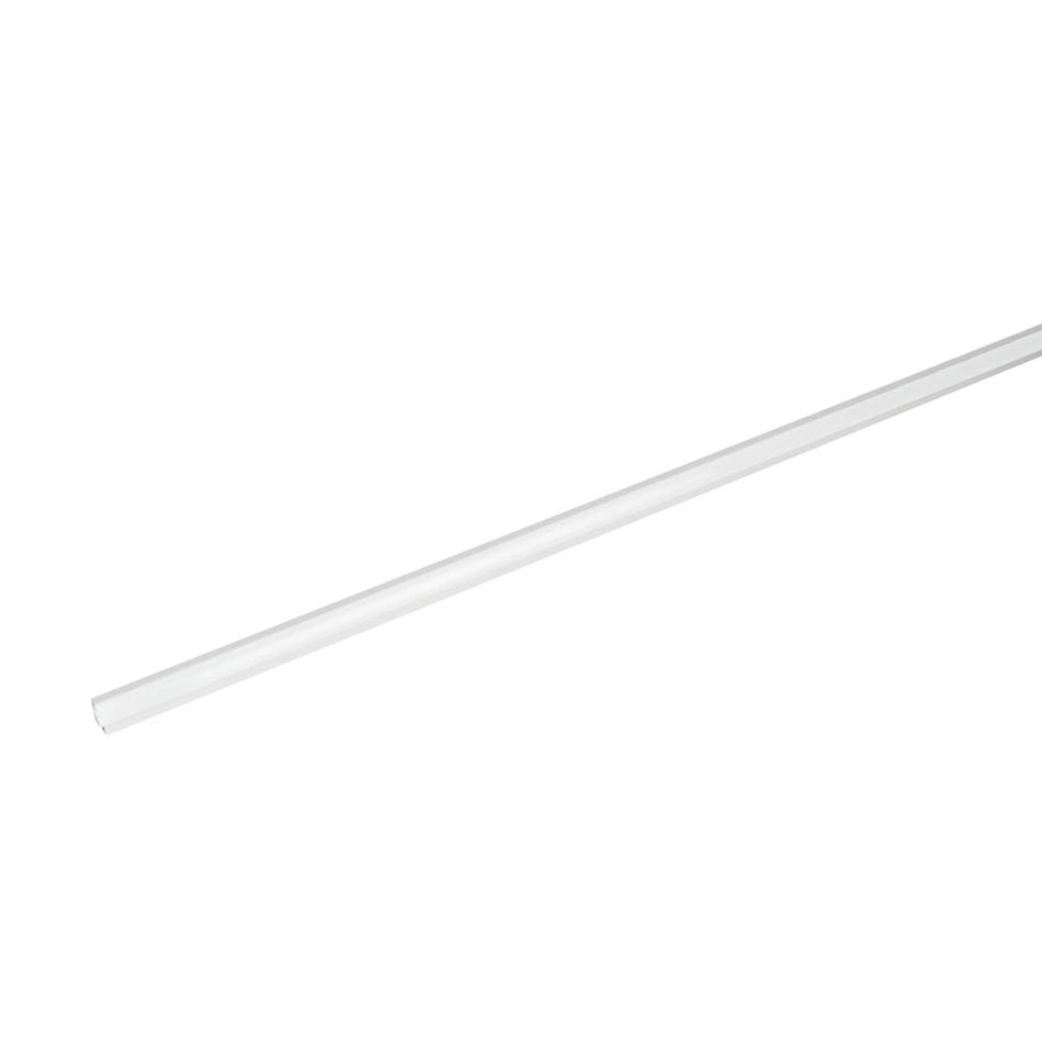 Profil aluminiu colț pentru bandă LED cu dispersor mat, elemente capăt și sistem fixare – 2 m