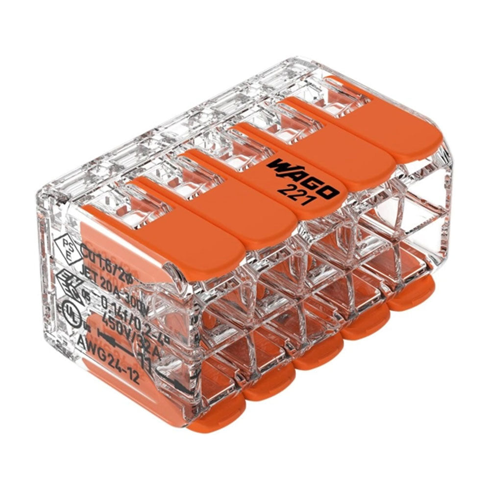 Conector de îmbinare 10 conductoare FY/MYF 0,2-4 mm², WAGO 221-420