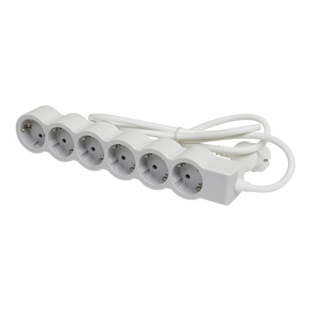 Prelungitor 6 prize Schuko 3x1,5mm² 1,5m alb-gri, Legrand