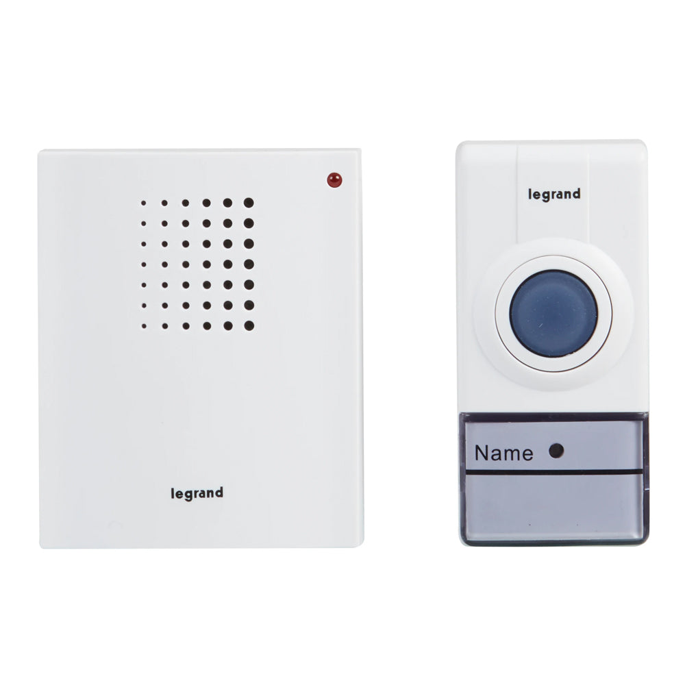 Kit sonerie fără fir IP44/IP20 alb, Legrand